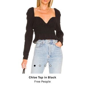 Free People Chloe peplum top